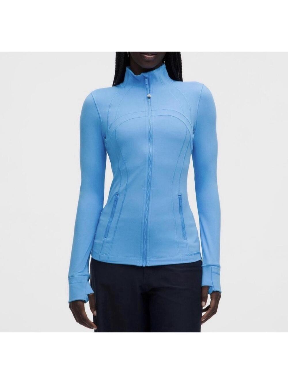Lululemon Define Cropped Jacket Nulu-Ocean Wave Blue-NWT Size 8
